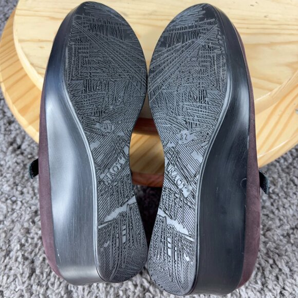 Naot Shoes Day Wedge Heel Mary Jane Womens Size 6 Purple Nubuck Leather Pump - Picture 8 of 8